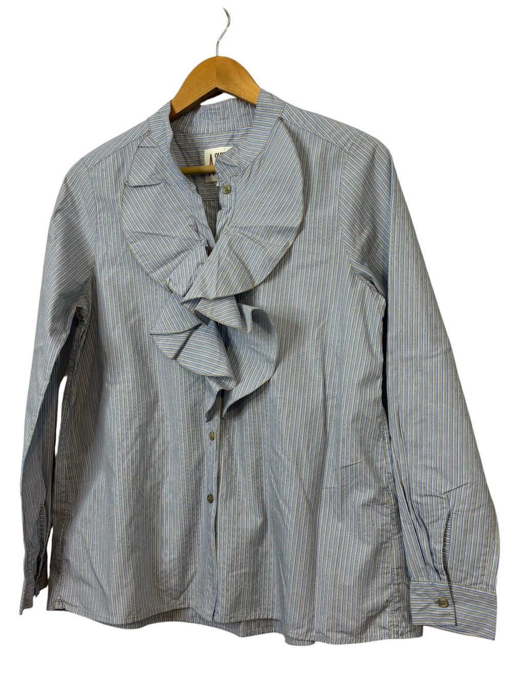 A SHIRT THING striped Chloe button down blouse Poplin 100% Cotton Women’s Size M